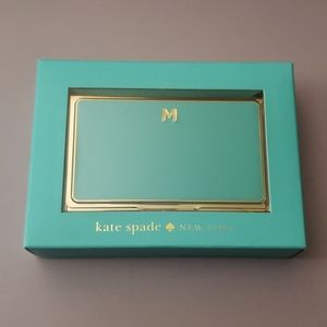 Kate Spade "M" business card holder